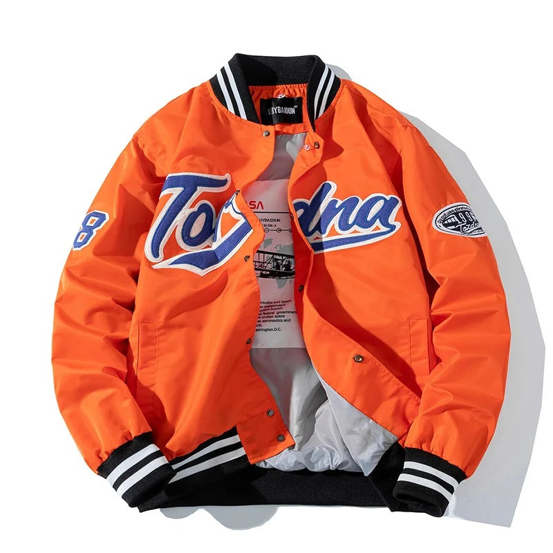 Varsity Baseball Bomber Jacket - Hip Hop Streetwear