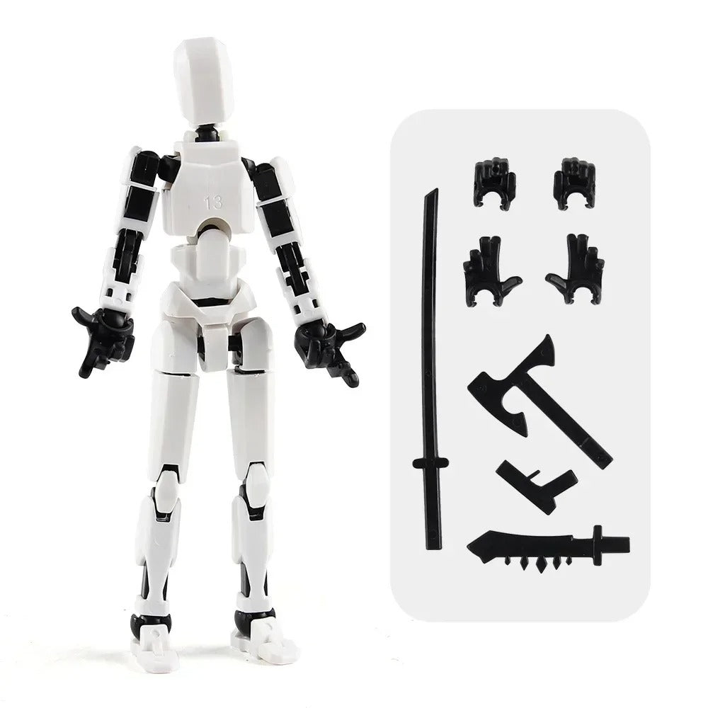 13-Joint Poseable Robot Figure – 14cm DIY Model Kit