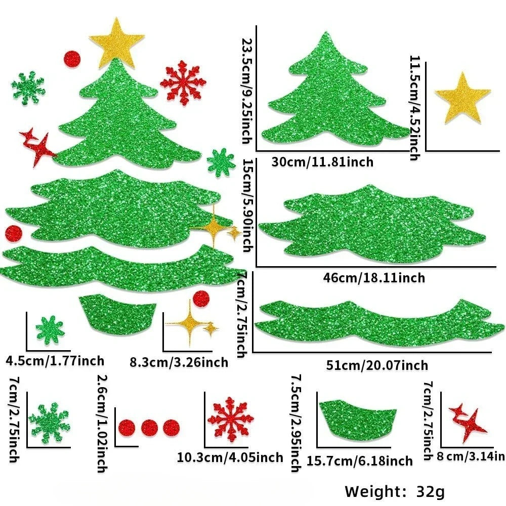 Christmas Door & Window Stickers – Festive Wall Decals for Holiday Home Decoration