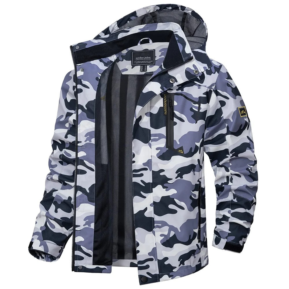 Men’s Waterproof Rain Jacket – Mesh Lined Lightweight Windproof Outdoor Coat