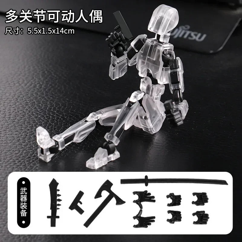 13-Joint Poseable Robot Figure – 14cm DIY Model Kit
