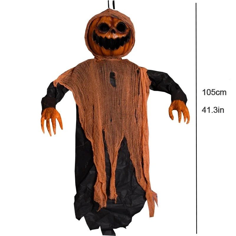 Halloween Hanging Decoration with Light-Up Eyes – Outdoor Yard Haunted House Party Prop