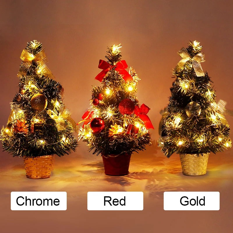 Mini Christmas Tree – 20cm, 30cm & 40cm Artificial Tabletop Xmas Tree for Home, Office & Desk Decoration