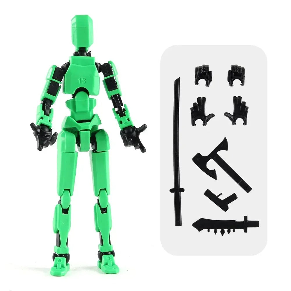 13-Joint Poseable Robot Figure – 14cm DIY Model Kit