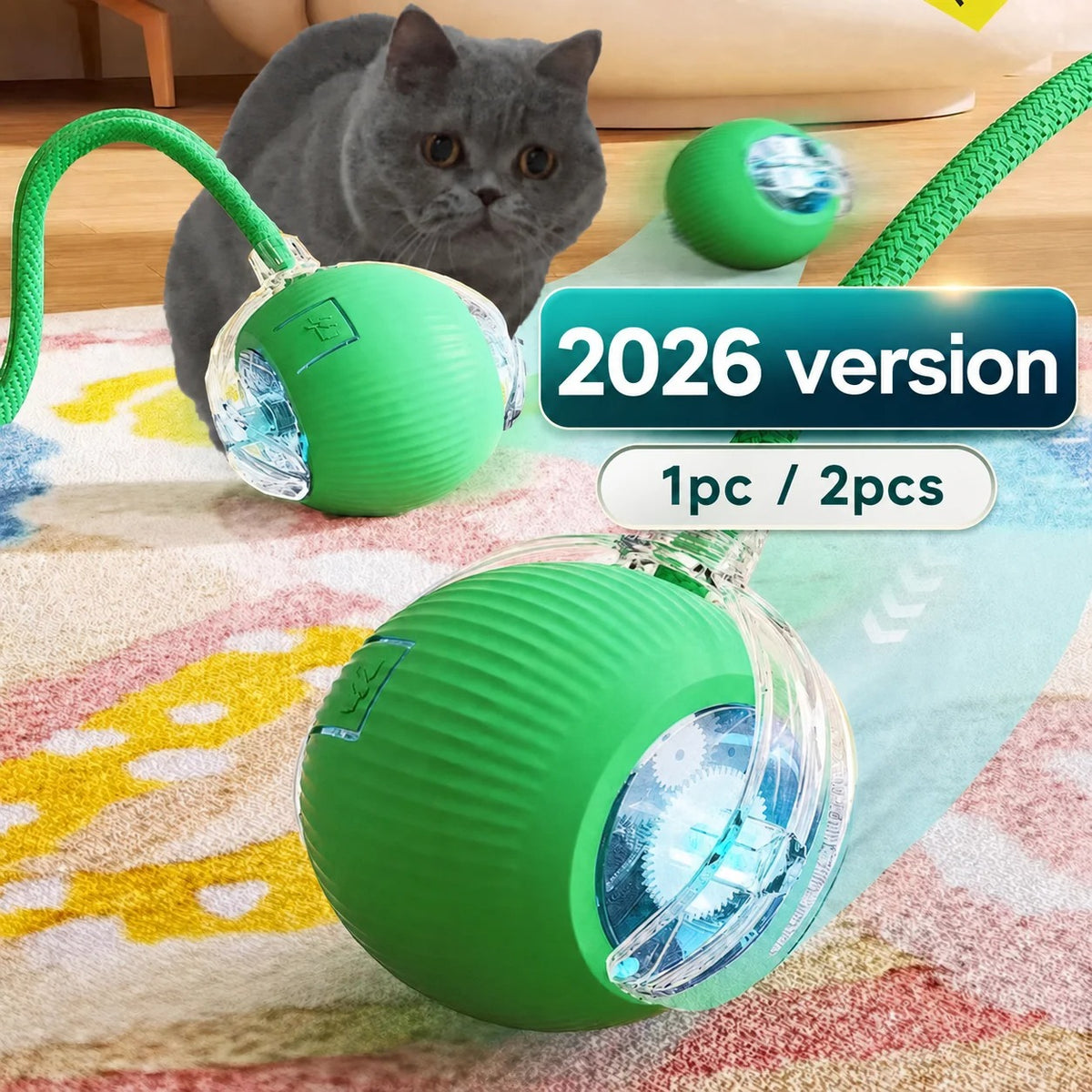 Rechargeable Interactive Cat Ball Toy