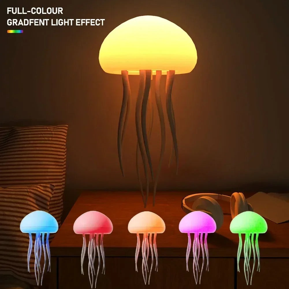 Dancing Jellyfish RGB Night Light – Colour Changing LED Mood Lamp for Bedroom, Kids Room & Home Decor