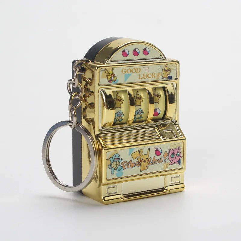 Mini Slot Machine Keychain – Novelty Lucky Charm Keyring Toy for Adults & Gambling Enthusiasts - QuirkyFindsHub
