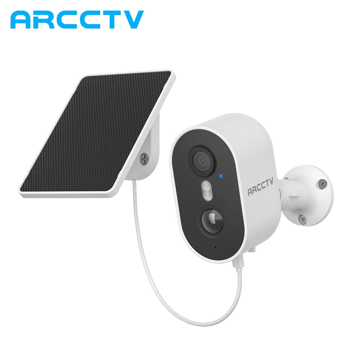 ARCCTV 4MP Solar WiFi Security Camera – Color Night Vision & Two-Way Audio