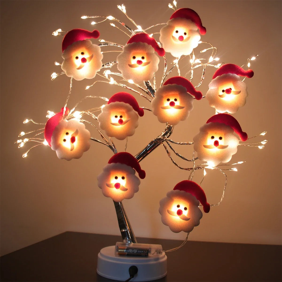 Snowman Christmas LED Garland String Lights – Festive Indoor Fairy Light Decoration for Home & Tree