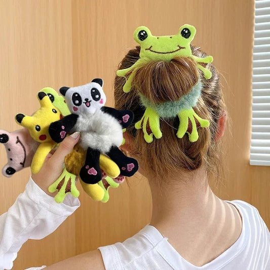 Frog Plush Hair Circle | Cute Scrunchie Wristband Toy for Girls