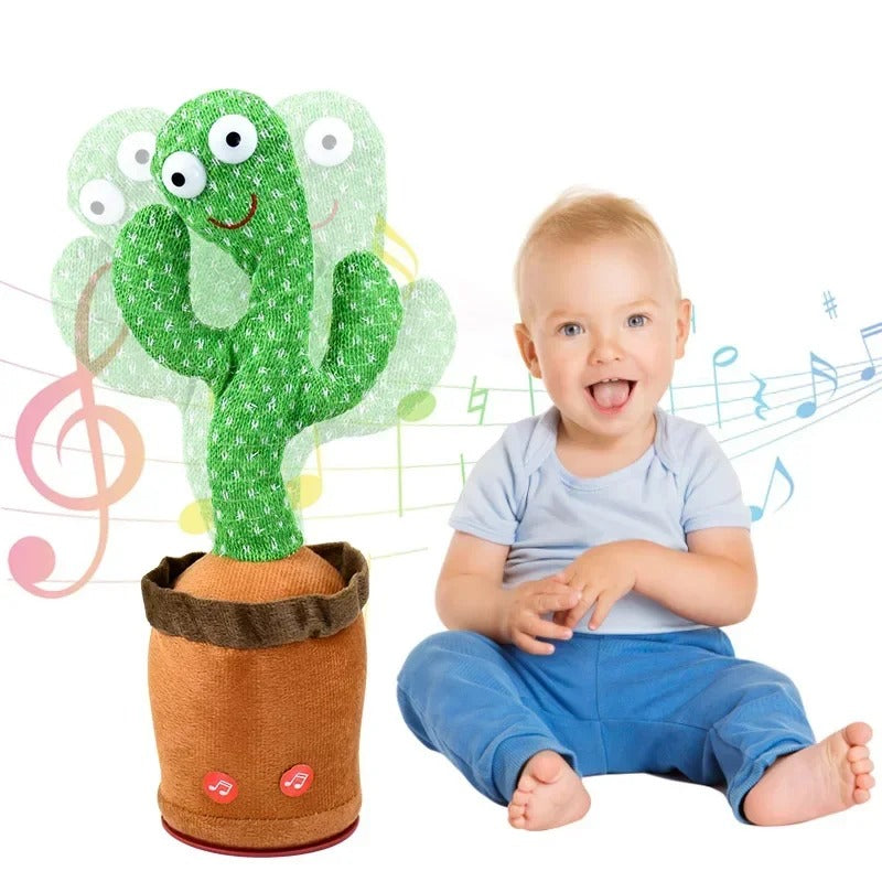 Talking Cactus Toy – Interactive Repeating Singing Cactus Plush for Kids & Adults