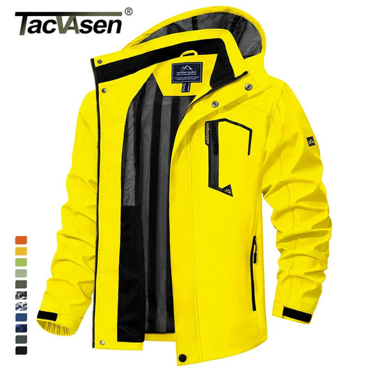 Men’s Waterproof Rain Jacket – Mesh Lined Lightweight Windproof Outdoor Coat