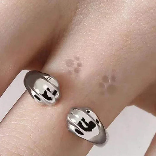 Cat Paw Ring – Adjustable Cute Animal Claw Ring for Women & Girls