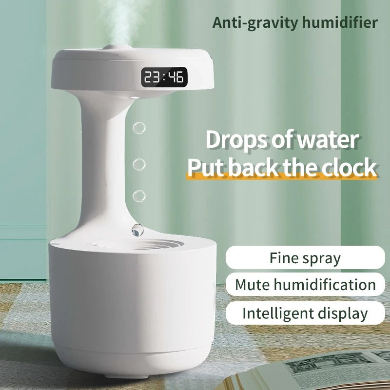 Anti-Gravity Humidifier & Aromatherapy Machine – Cool Mist Diffuser with LED Display