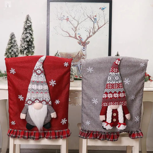 3D Cartoon Figurine Chair Cover Set – Faux Leather Seat Cushion & Back Cover for Home & Office