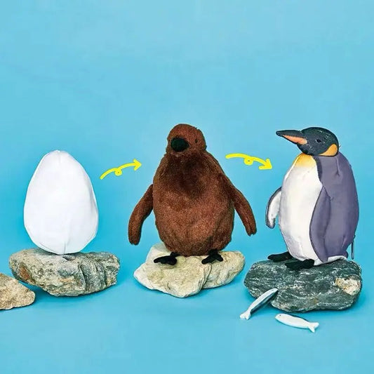 Penguin Growth Process Soft Egg Baby Toy – Cute Hatchling Squishy Sensory Toy for Kids