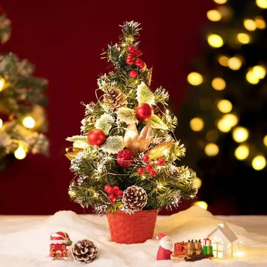 Mini Christmas Tree – 20cm, 30cm & 40cm Artificial Tabletop Xmas Tree for Home, Office & Desk Decoration