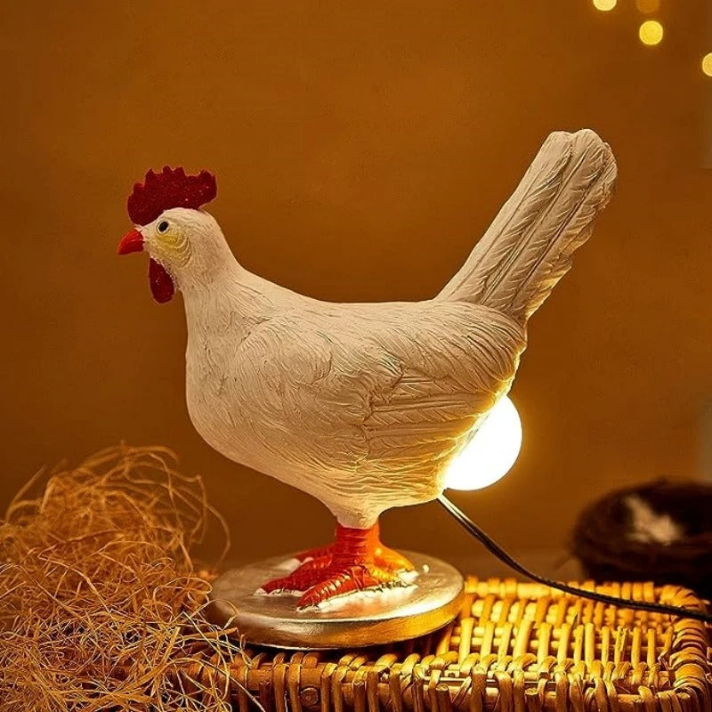 Chicken Egg Lamp – Cute Resin Night Light for Kids Room & Home Decor