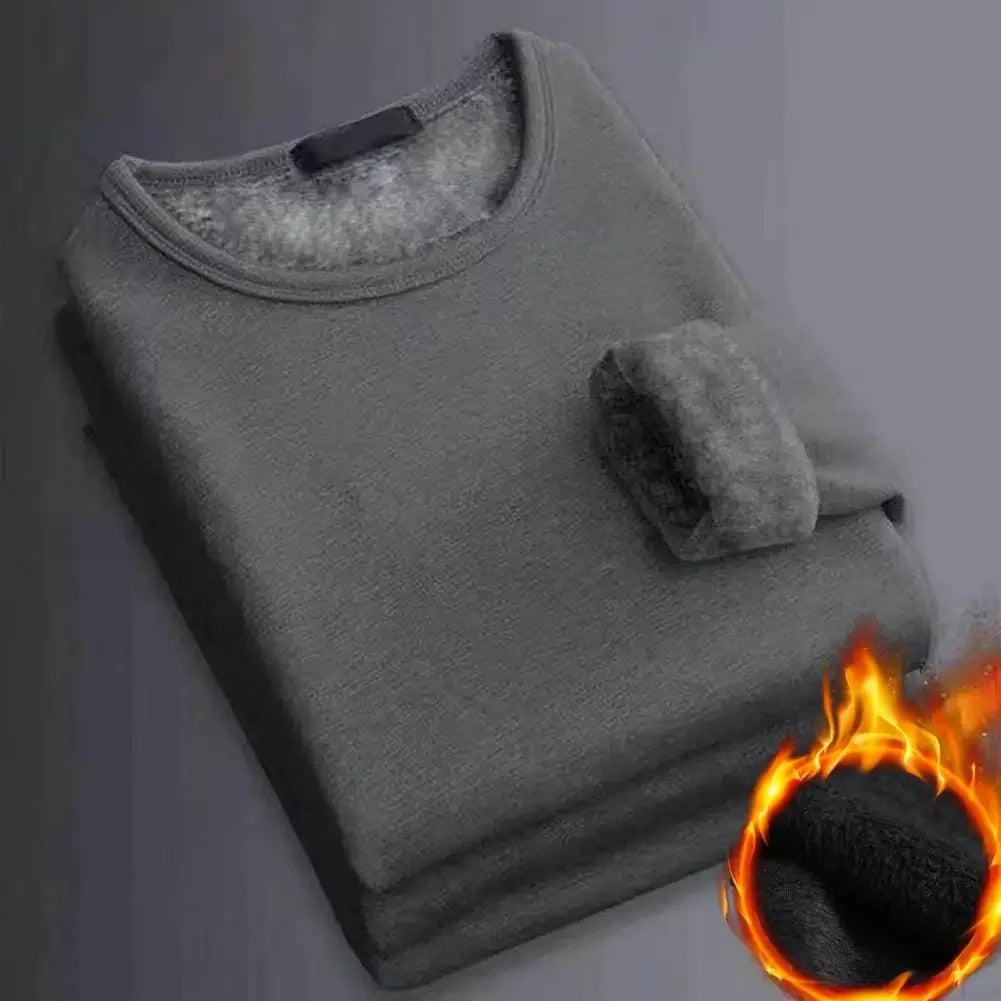 Men’s Winter Thermal Underwear T-Shirt – Long Sleeve Base Layer for Cold Weather