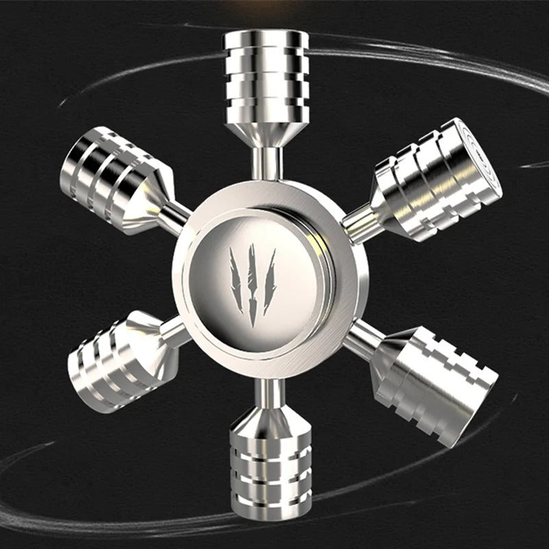 Six Cylinders Fidget Spinner - Stainless Steel Hand Spinner