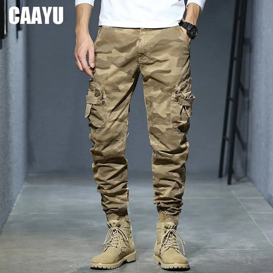 Men’s Cargo Jogger Pants – Casual Hip-Hop Multi-Pocket Streetwear Trousers