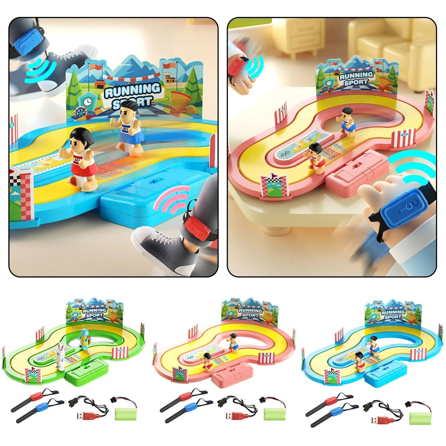 Children's somatosensory speed competition toy