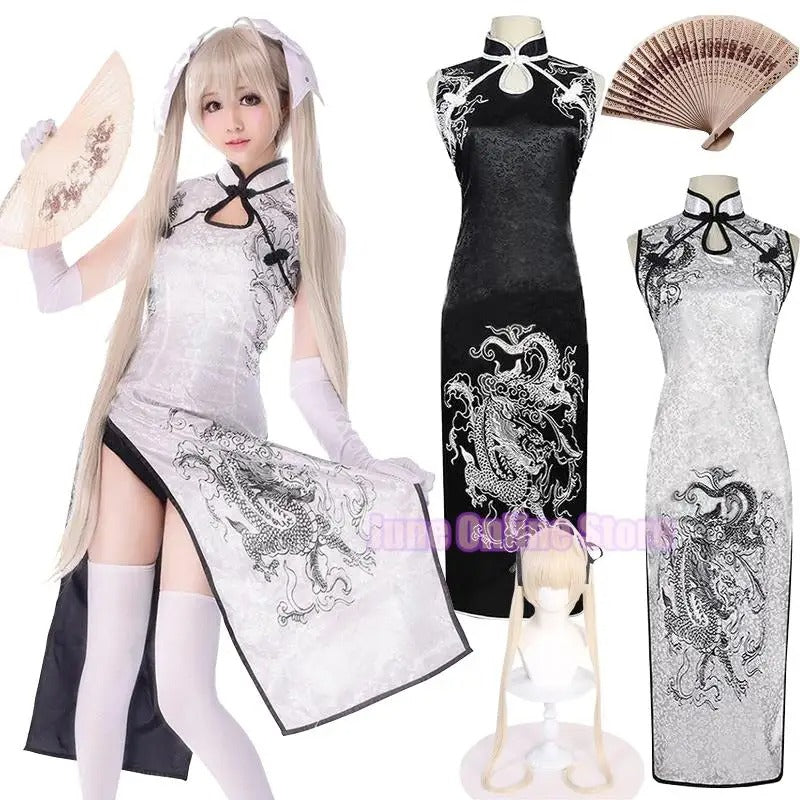 Sora Kasugano Anime Cosplay Costume – Costume & Wig Set