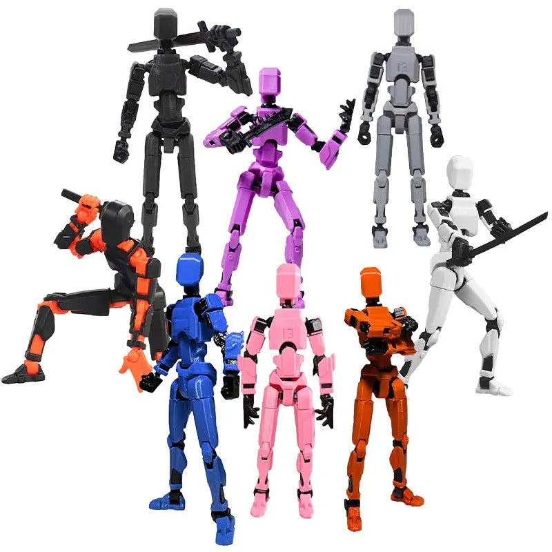 13-Joint Poseable Robot Figure – 14cm DIY Model Kit