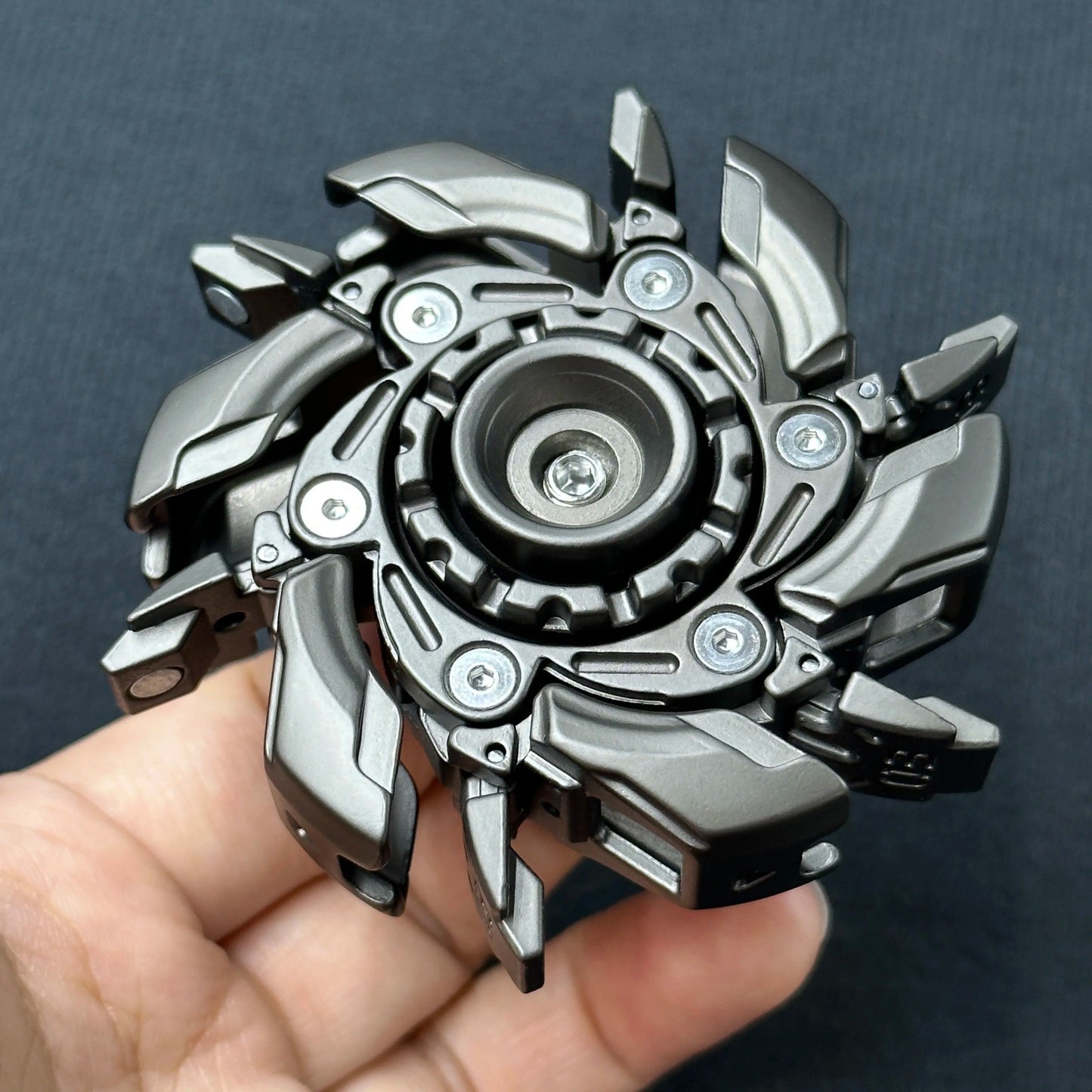 EDC Fidget Slider Open Armor Spinning Top – Premium Metal Stress Relief Toy for Adults & Collectors