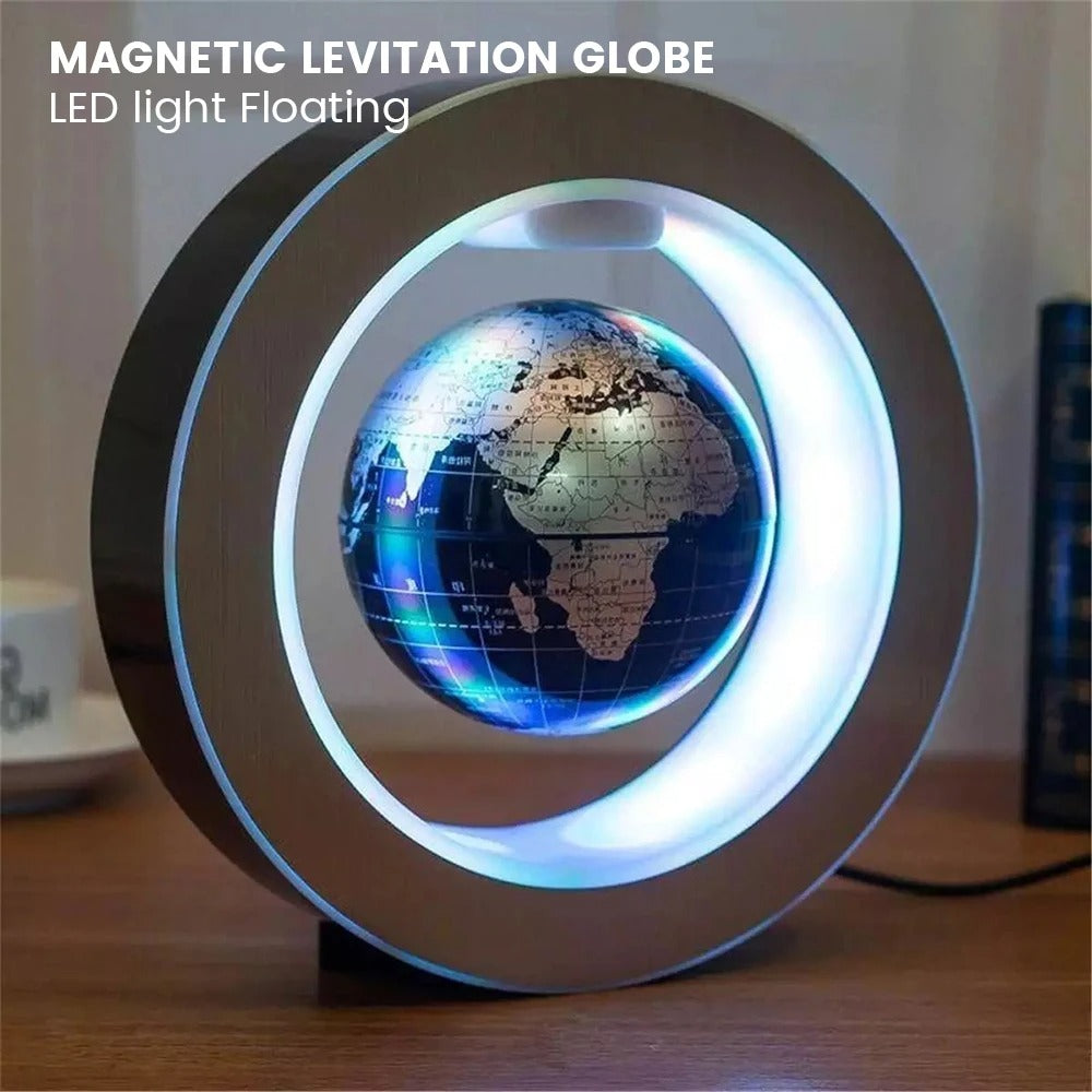 Magnetic Levitating Globe Lamp - Floating LED World Map Antigravity Desk Lamp for Home & Office Decor