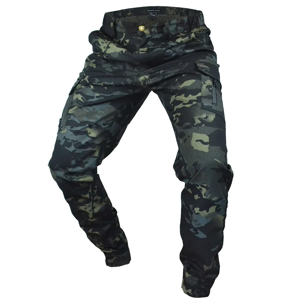 Men’s Tactical Ripstop Cargo Jogger Pants – Durable Outdoor Multi-Pocket Combat Trousers