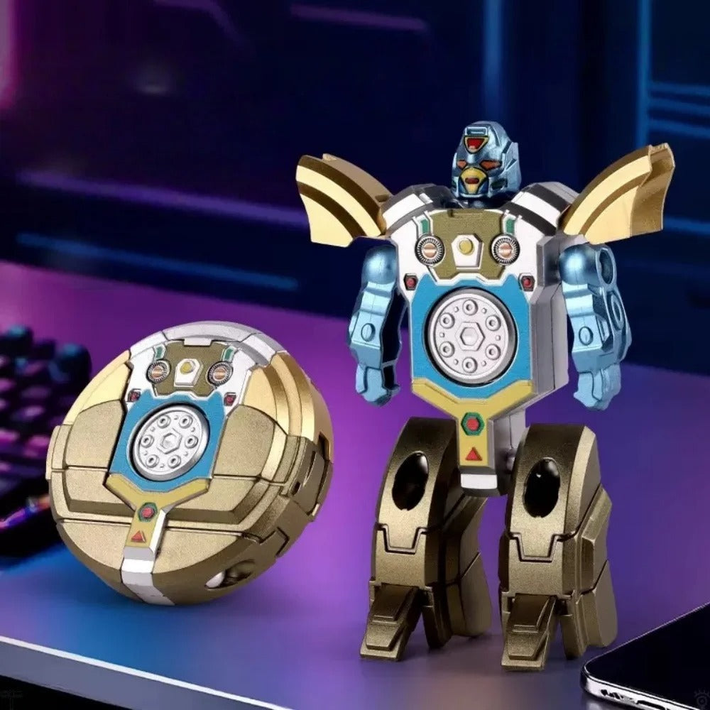 360 Rotating Ball Deformation Robot Fingertip Gyro Toy