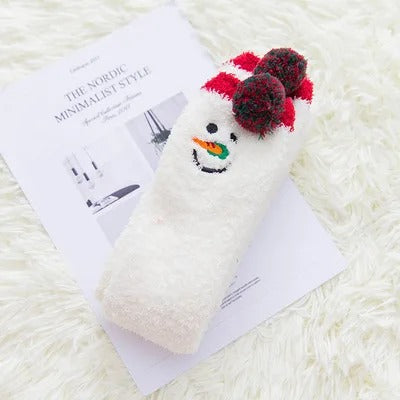 Women & Girls Knee Length Coral Fleece Warm Socks