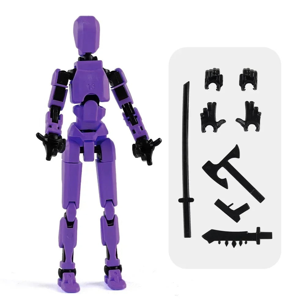 13-Joint Poseable Robot Figure – 14cm DIY Model Kit