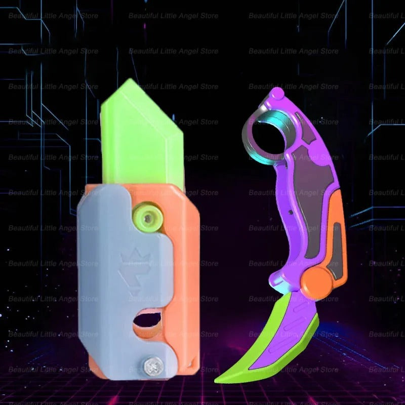 3D Printed Gravity Claw Knife Toy – Stress Relief Fidget Toy