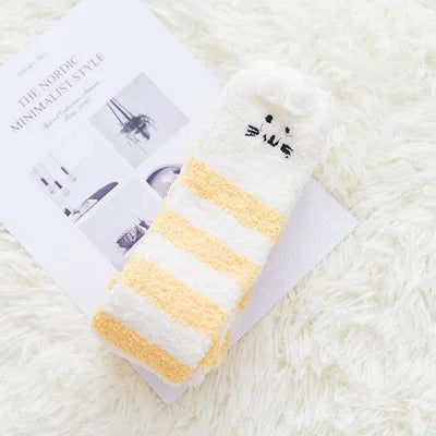 Women & Girls Knee Length Coral Fleece Warm Socks