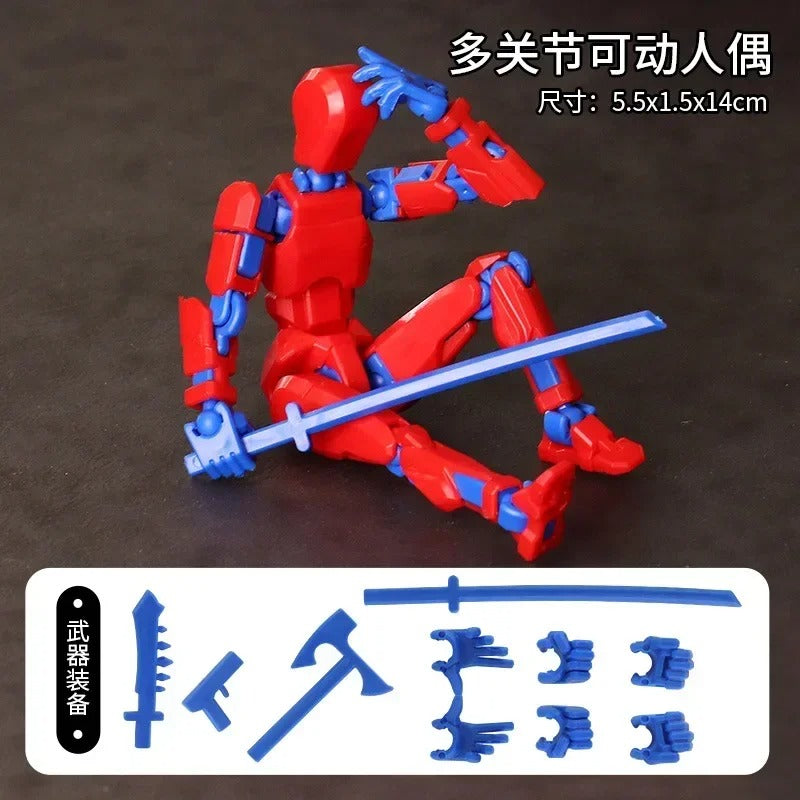 13-Joint Poseable Robot Figure – 14cm DIY Model Kit