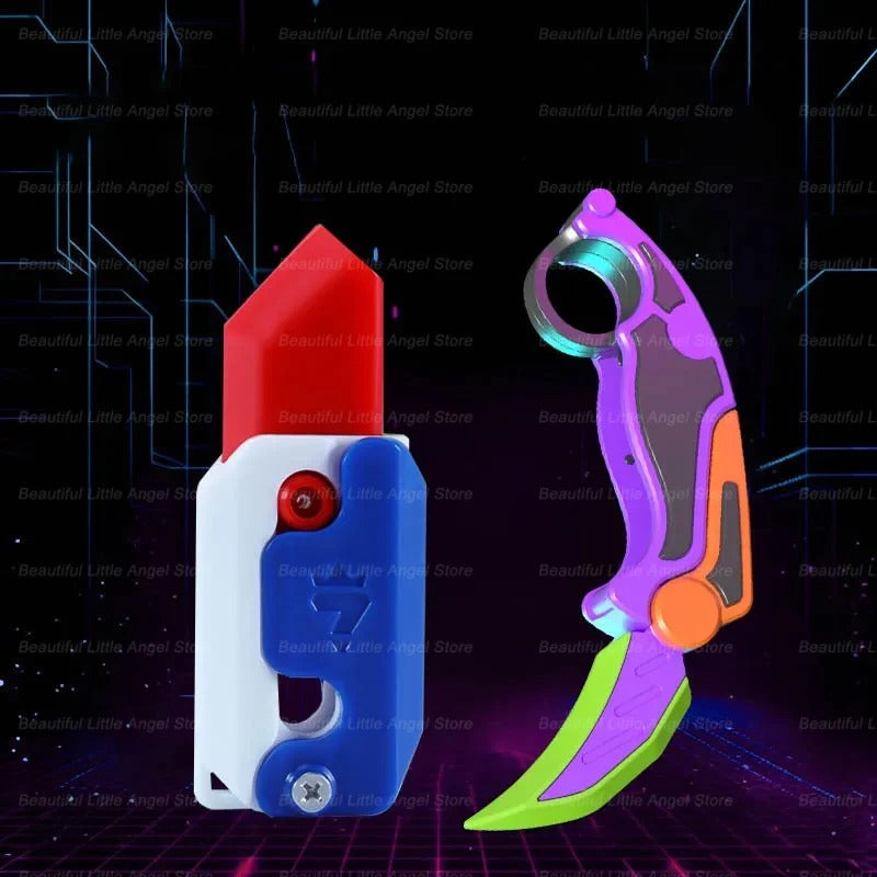 3D Printed Gravity Claw Knife Toy – Stress Relief Fidget Toy