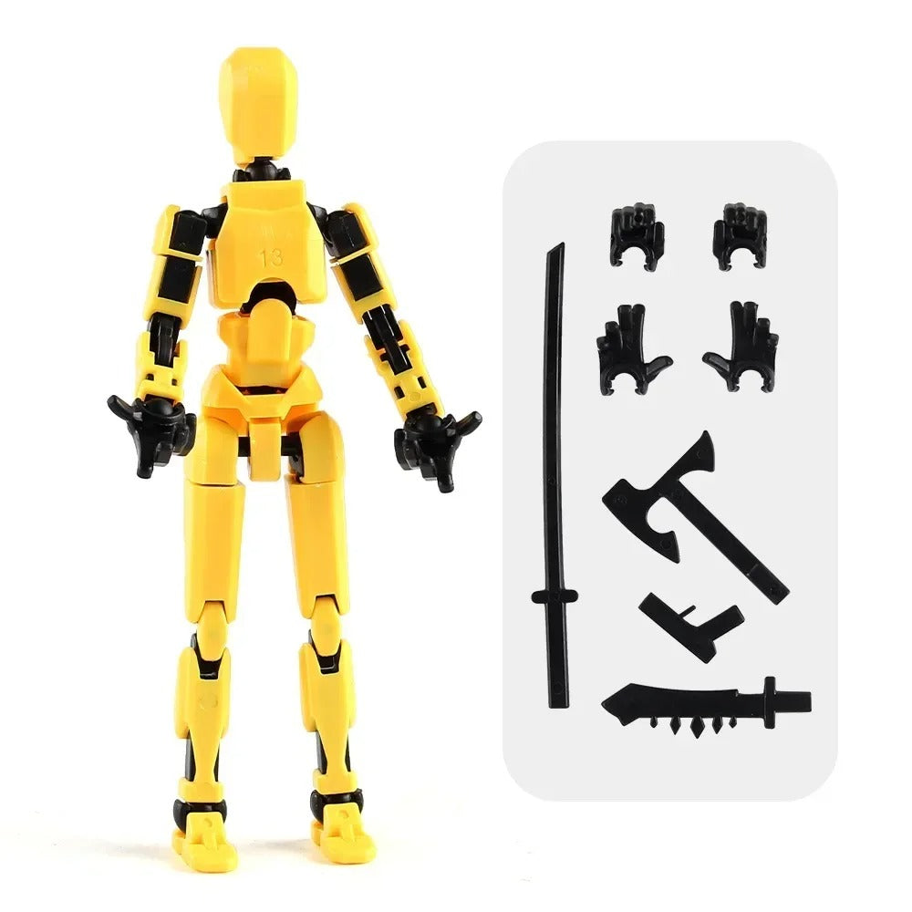 13-Joint Poseable Robot Figure – 14cm DIY Model Kit