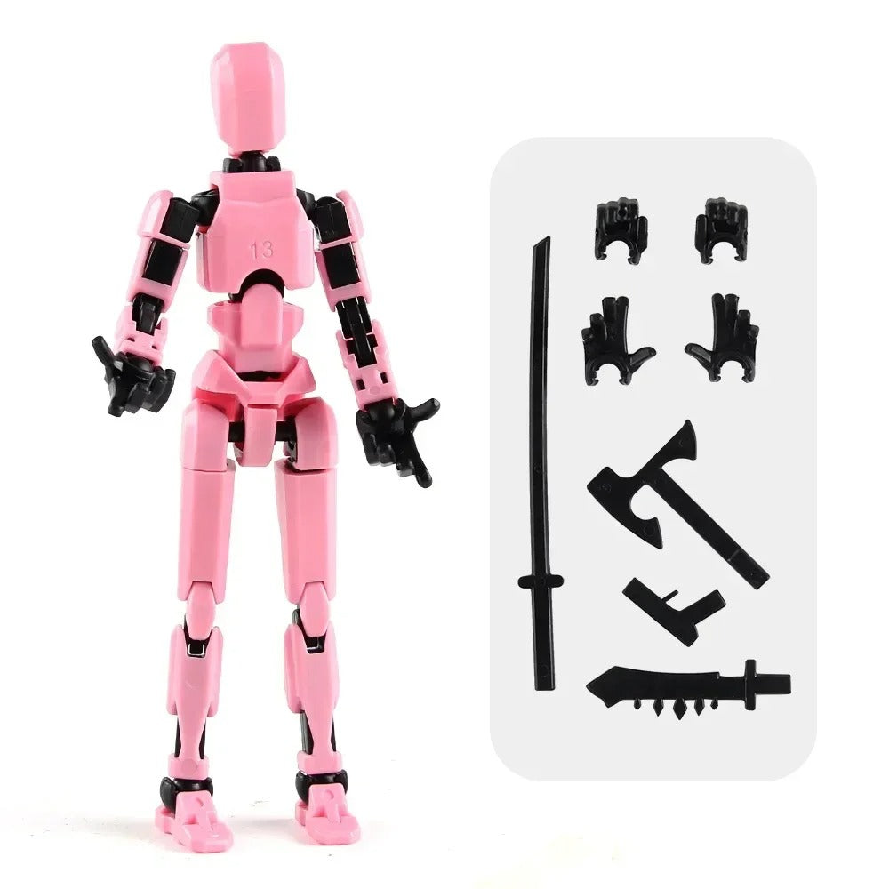 13-Joint Poseable Robot Figure – 14cm DIY Model Kit