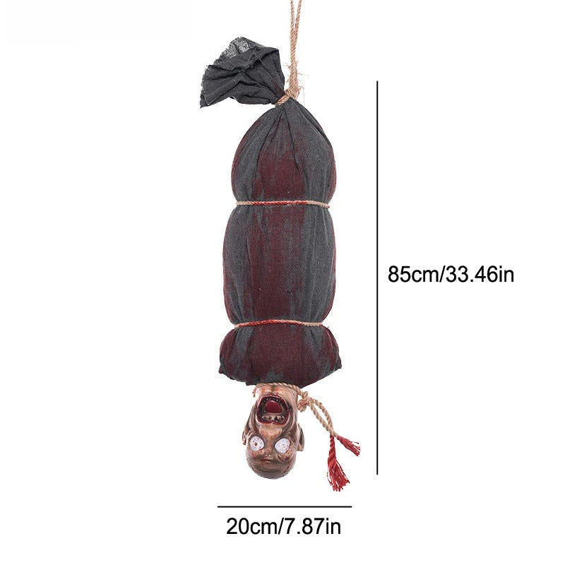 Halloween Hanging Decoration with Light-Up Eyes – Outdoor Yard Haunted House Party Prop