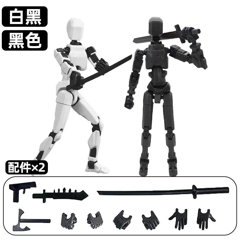 13-Joint Poseable Robot Figure – 14cm DIY Model Kit
