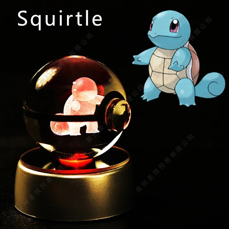 Pokémon 3D Crystal Ball Night Light with Colour-Changing LED Base
