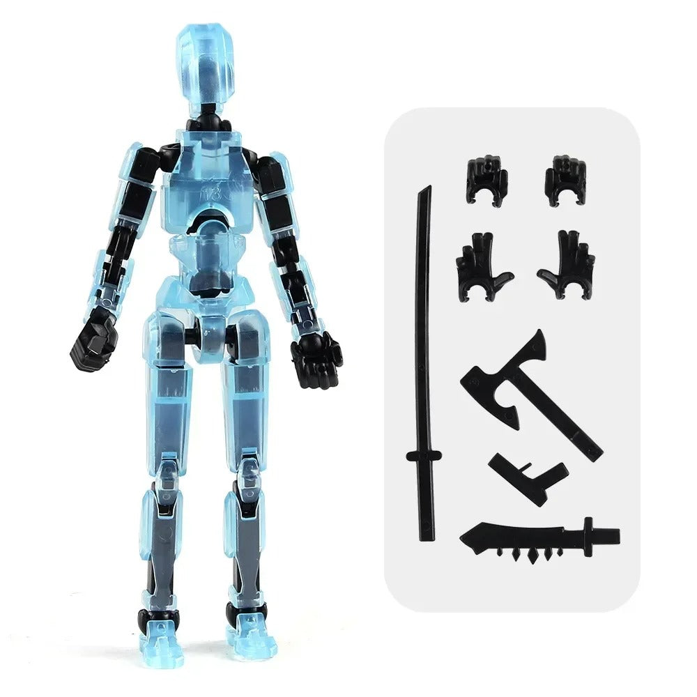 13-Joint Poseable Robot Figure – 14cm DIY Model Kit