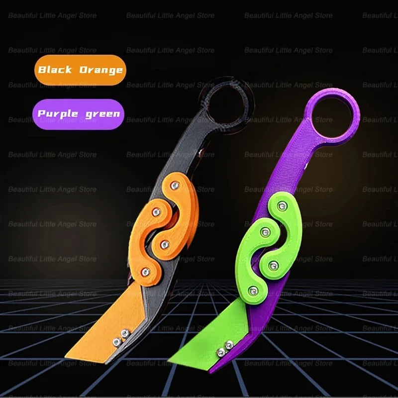 3D Printed Gravity Claw Knife Toy – Stress Relief Fidget Toy