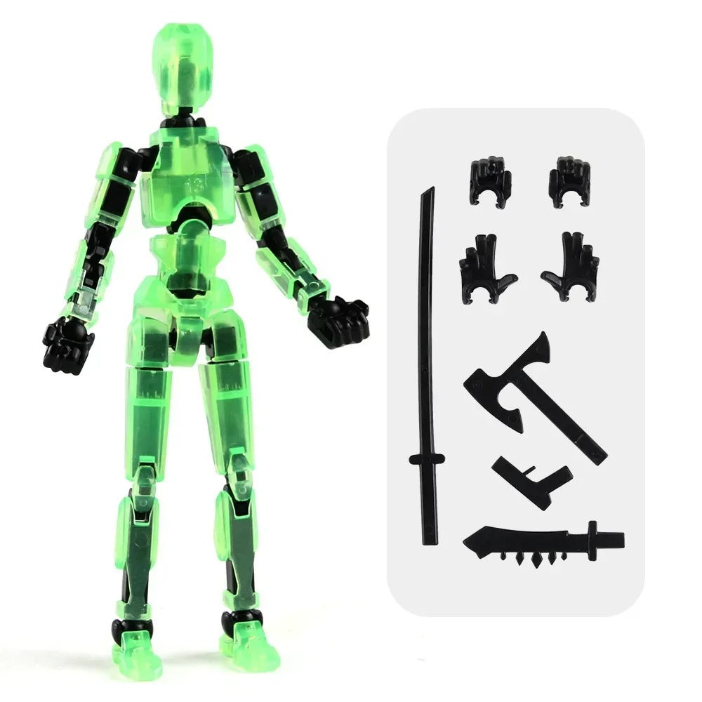 13-Joint Poseable Robot Figure – 14cm DIY Model Kit