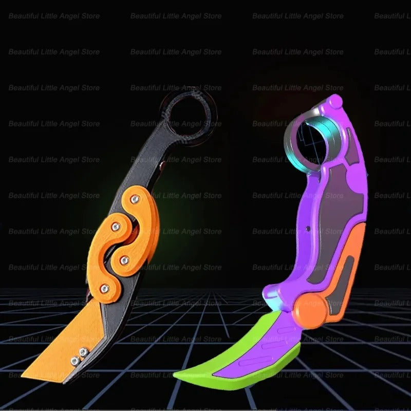 3D Printed Gravity Claw Knife Toy – Stress Relief Fidget Toy