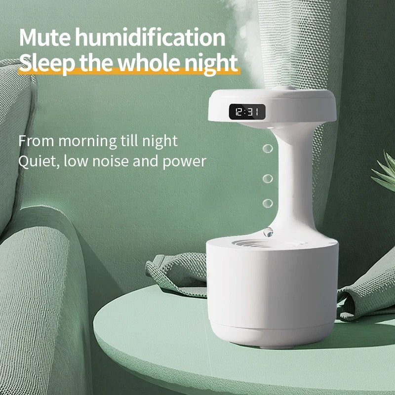 Anti-Gravity Humidifier & Aromatherapy Machine – Cool Mist Diffuser with LED Display
