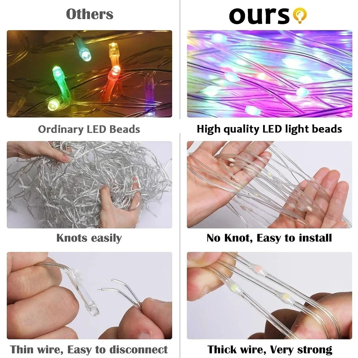LED Five-Pointed Star Waterfall Light – Starry Sky Outdoor Courtyard & Garden Fairy Light Decoration