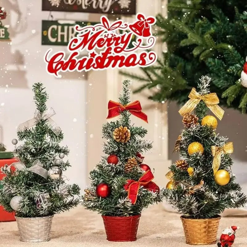 Mini Christmas Tree – 20cm, 30cm & 40cm Artificial Tabletop Xmas Tree for Home, Office & Desk Decoration
